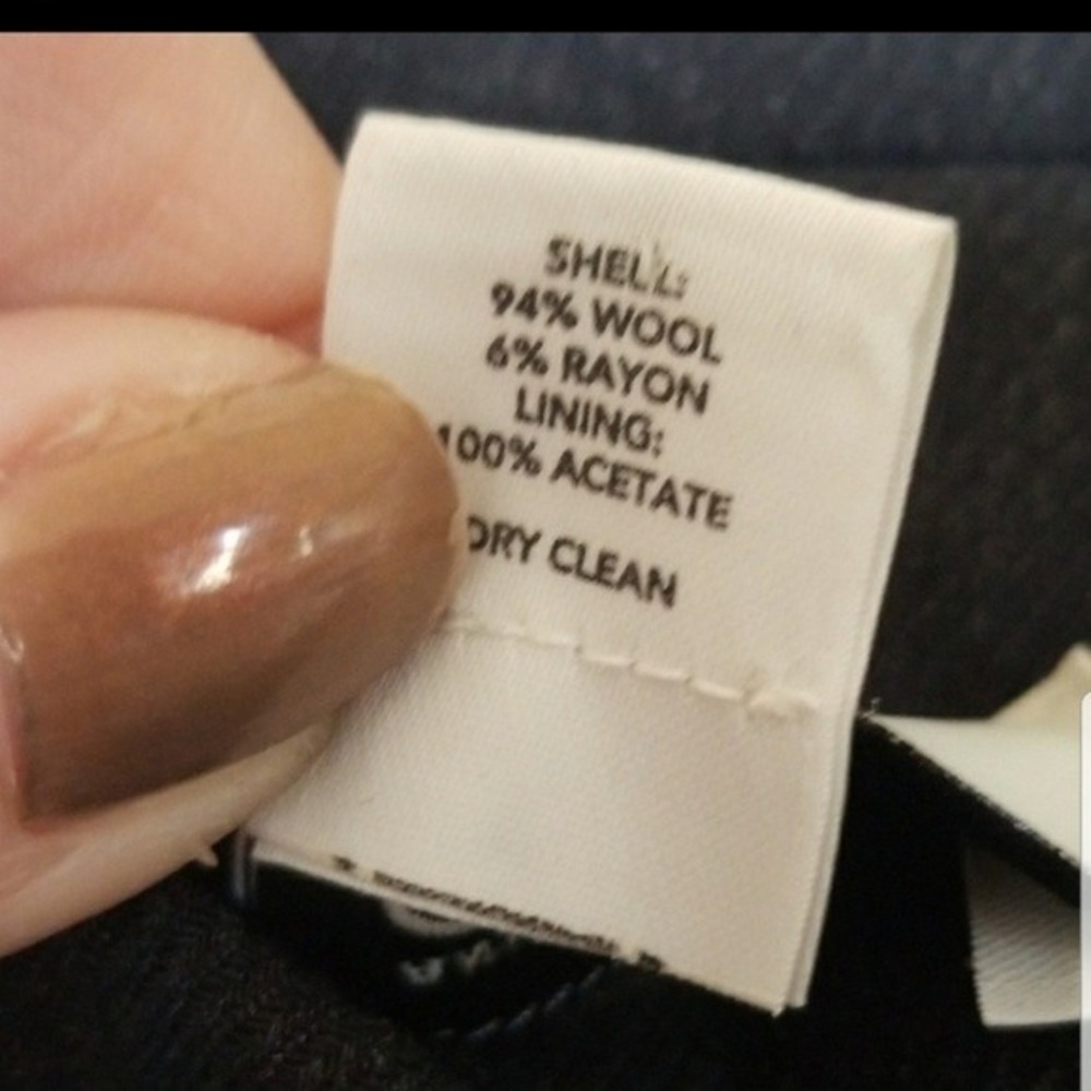 Loft Office Career Basic Neutral Gray Wool Blend … - image 6